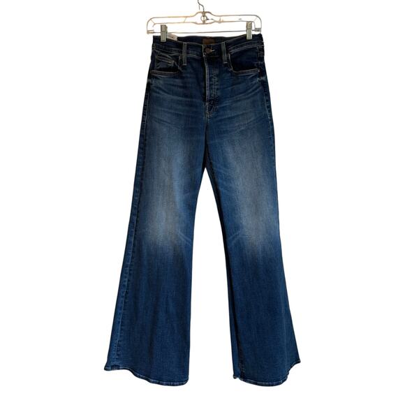 Mother The Tomcat Roller Sneak High Rise Wide Leg Jeans in Sixth Sense 28 NWT - Picture 5 of 14